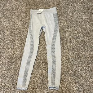 Grey, breathable, butt-lifting forever 21 leggings (tall-girl friendly)